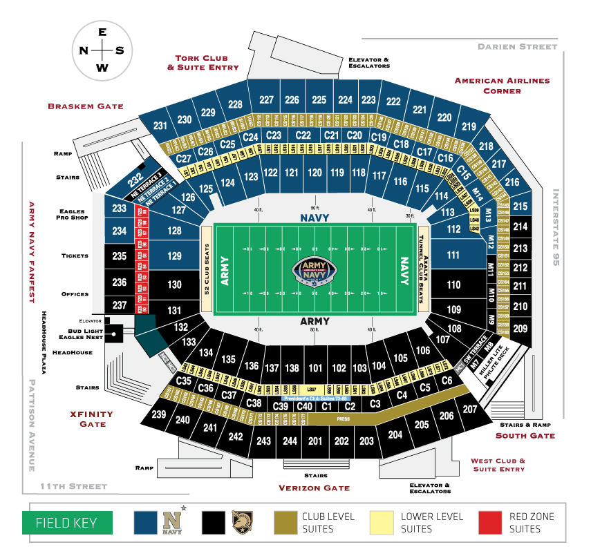 Army Football Stadium Seating Chart