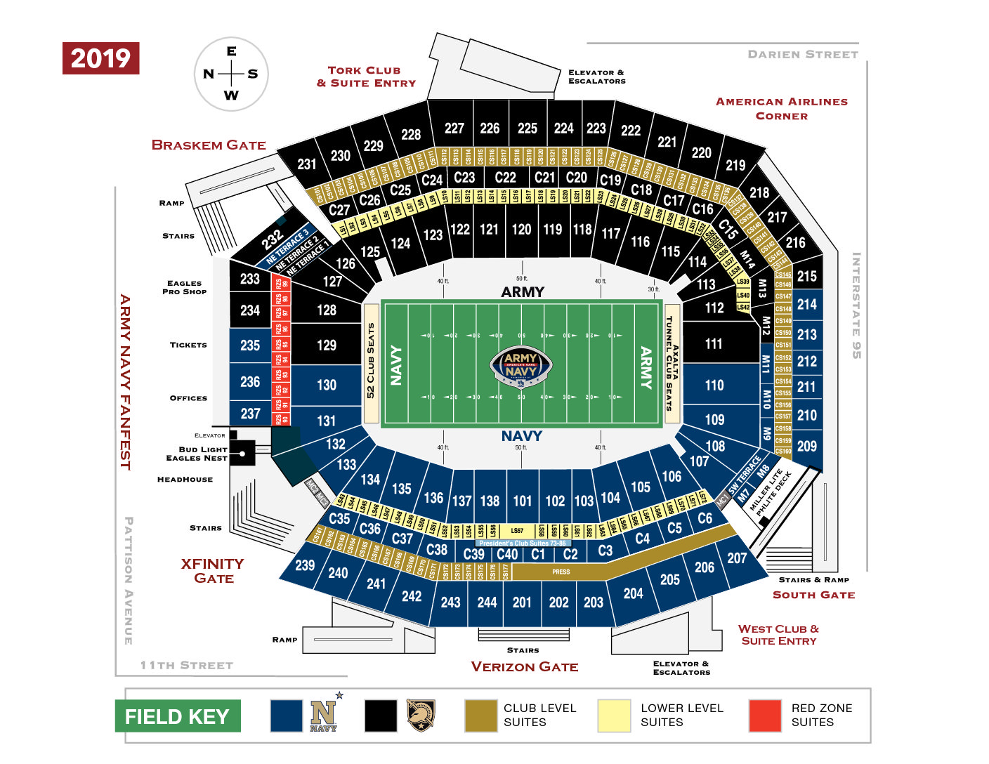 Army Football Seating Chart